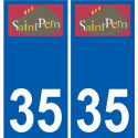 35 Penmarch logo sticker plate stickers city