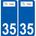 35 Penmarch logo adesivo piastra adesivi città