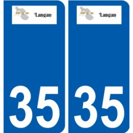 35 Penmarch logo autocollant plaque stickers ville