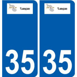 35 Penmarch logo autocollant plaque stickers ville