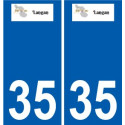 35 Penmarch logo autocollant plaque stickers ville