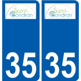 35 Penmarch logotipo de la etiqueta engomada de la placa de pegatinas de la ciudad