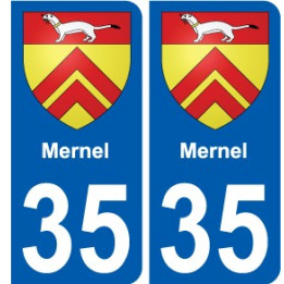 35 Penmarch coat of arms sticker plate stickers city