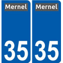 35 Penmarch logo autocollant plaque stickers ville