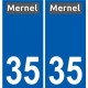 35 Penmarch logo autocollant plaque stickers ville