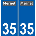 35 Penmarch logo autocollant plaque stickers ville