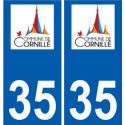 35 Penmarch logo adesivo piastra adesivi città