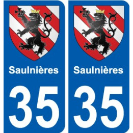 35 Penmarch coat of arms sticker plate stickers city