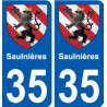 35 Penmarch blason autocollant plaque stickers ville