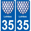 35 Penmarch stemma adesivo piastra adesivi città