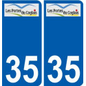 35 Penmarch logo autocollant plaque stickers ville