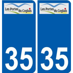 35 Penmarch logo autocollant plaque stickers ville