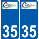 35 Penmarch logo adesivo piastra adesivi città