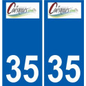 35 Penmarch logo adesivo piastra adesivi città