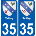 35 Penmarch blason autocollant plaque stickers ville