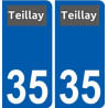 35 Penmarch logo adesivo piastra adesivi città
