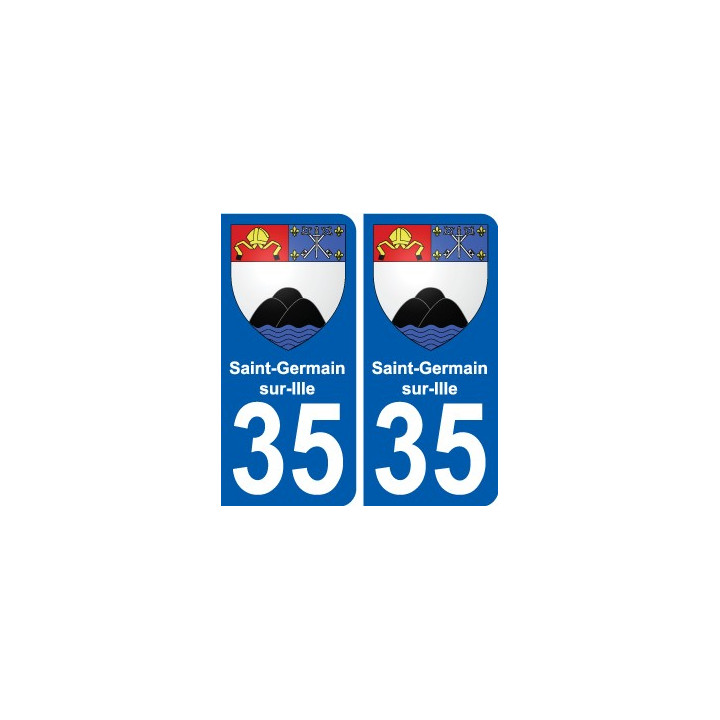 35 Penmarch escudo de armas de la etiqueta engomada de la placa de pegatinas de la ciudad