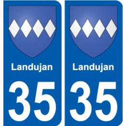 35 Penmarch coat of arms sticker plate stickers city