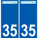 35 Penmarch logo autocollant plaque stickers ville