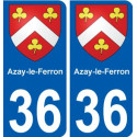36 Penmarch blason autocollant plaque stickers ville