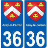 36 Penmarch blason autocollant plaque stickers ville