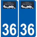 36 Penmarch logotipo de la etiqueta engomada de la placa de pegatinas de la ciudad