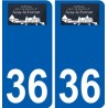 36 Penmarch logo autocollant plaque stickers ville