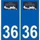 36 Penmarch logotipo de la etiqueta engomada de la placa de pegatinas de la ciudad