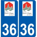 36 Penmarch logo autocollant plaque stickers ville