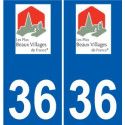 36 Penmarch logo autocollant plaque stickers ville