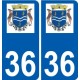 36 Penmarch logo autocollant plaque stickers ville