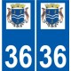 36 Penmarch logo autocollant plaque stickers ville
