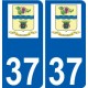 37 Penmarch logo autocollant plaque stickers ville