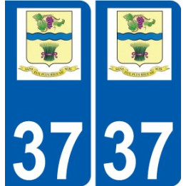 37 Penmarch logotipo de la etiqueta engomada de la placa de pegatinas de la ciudad