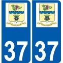 37 Penmarch logo autocollant plaque stickers ville