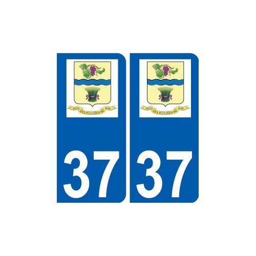 37 Penmarch logo autocollant plaque stickers ville