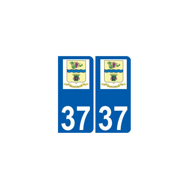 37 Penmarch logotipo de la etiqueta engomada de la placa de pegatinas de la ciudad