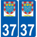 37 Penmarch logo autocollant plaque stickers ville