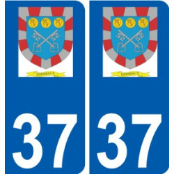 37 Penmarch logo autocollant plaque stickers ville
