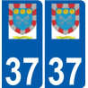 37 Penmarch logo adesivo piastra adesivi città