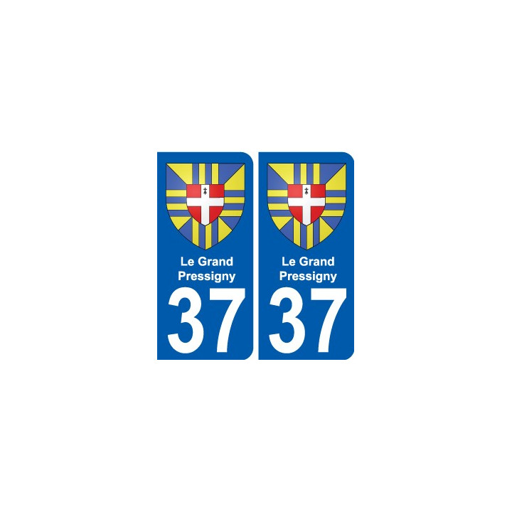 37 Penmarch coat of arms sticker plate stickers city