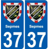 37 Penmarch blason autocollant plaque stickers ville