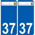 37 Penmarch logo sticker plate stickers city