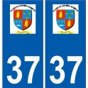 37 Penmarch logo autocollant plaque stickers ville