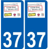 37 Penmarch logo autocollant plaque stickers ville