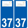 37 Penmarch logo adesivo piastra adesivi città