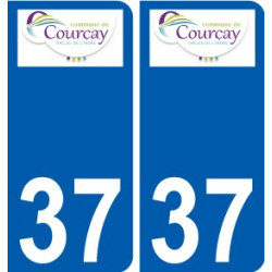 37 Penmarch logotipo de la etiqueta engomada de la placa de pegatinas de la ciudad