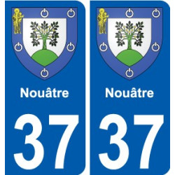 37 Penmarch escudo de armas de la etiqueta engomada de la placa de pegatinas de la ciudad