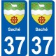 37 Penmarch blason autocollant plaque stickers ville