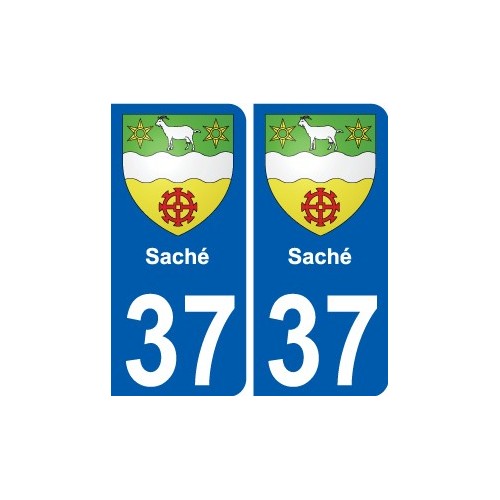 37 Penmarch coat of arms sticker plate stickers city